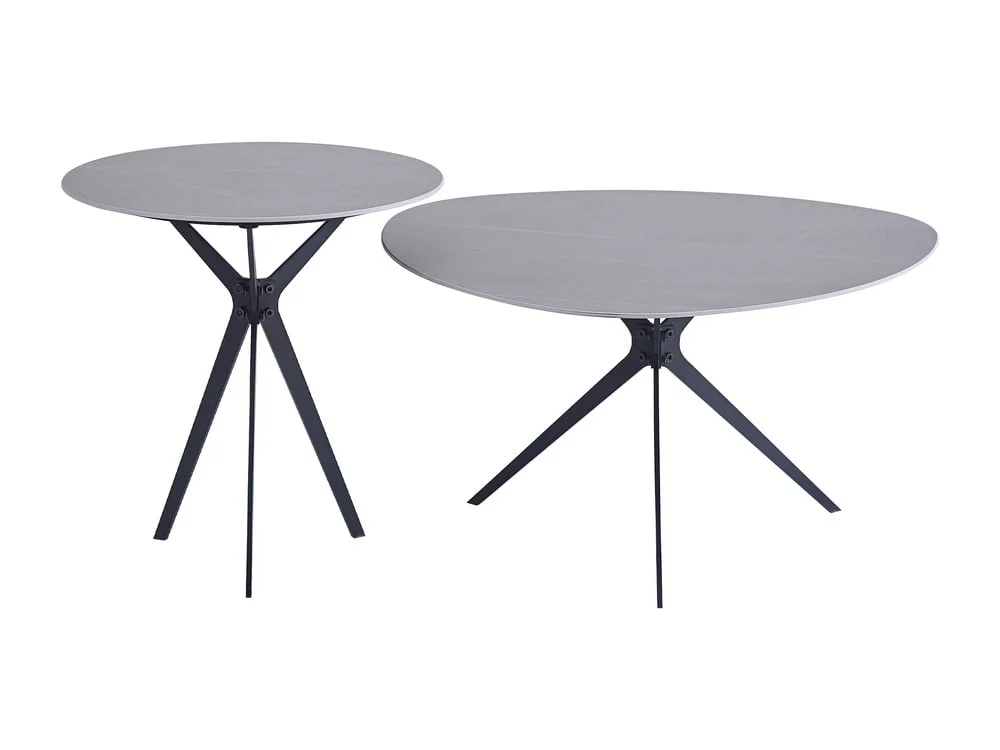 MESA DE CENTRO RIPLEY HOME SETX2 ANN METAL GRIS - 2