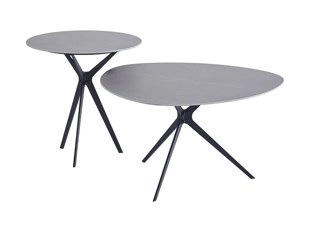 MESA DE CENTRO RIPLEY HOME SETX2 ANN METAL GRIS - 4