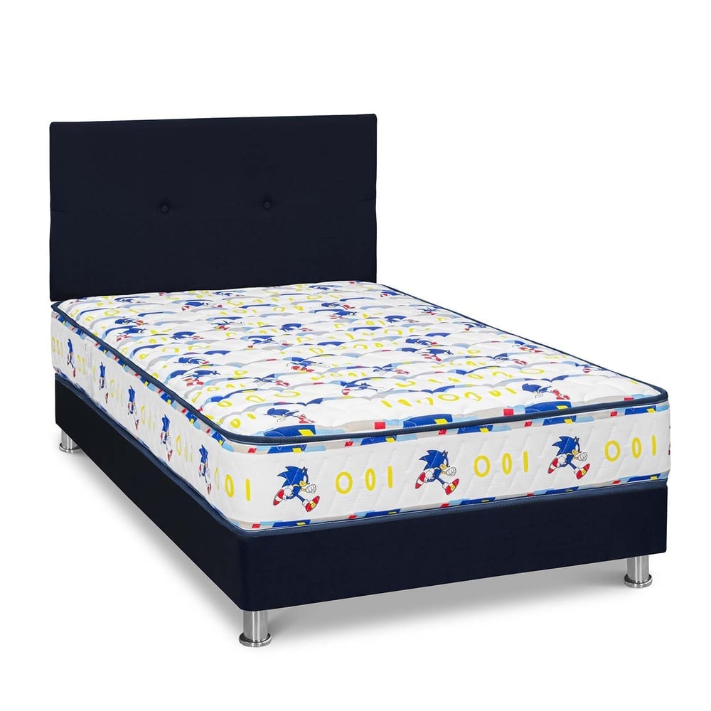 DORMITORIO AMERICANO FORLI SONIC 1.5 PLAZAS AZUL - 1