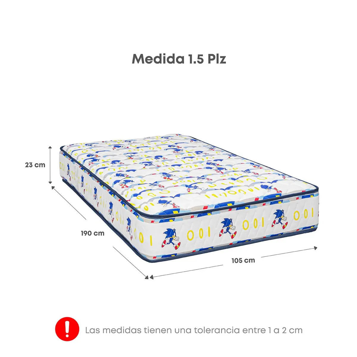 CAMA AMERICANA FORLI SONIC 1.5 PLAZAS AZUL - 6