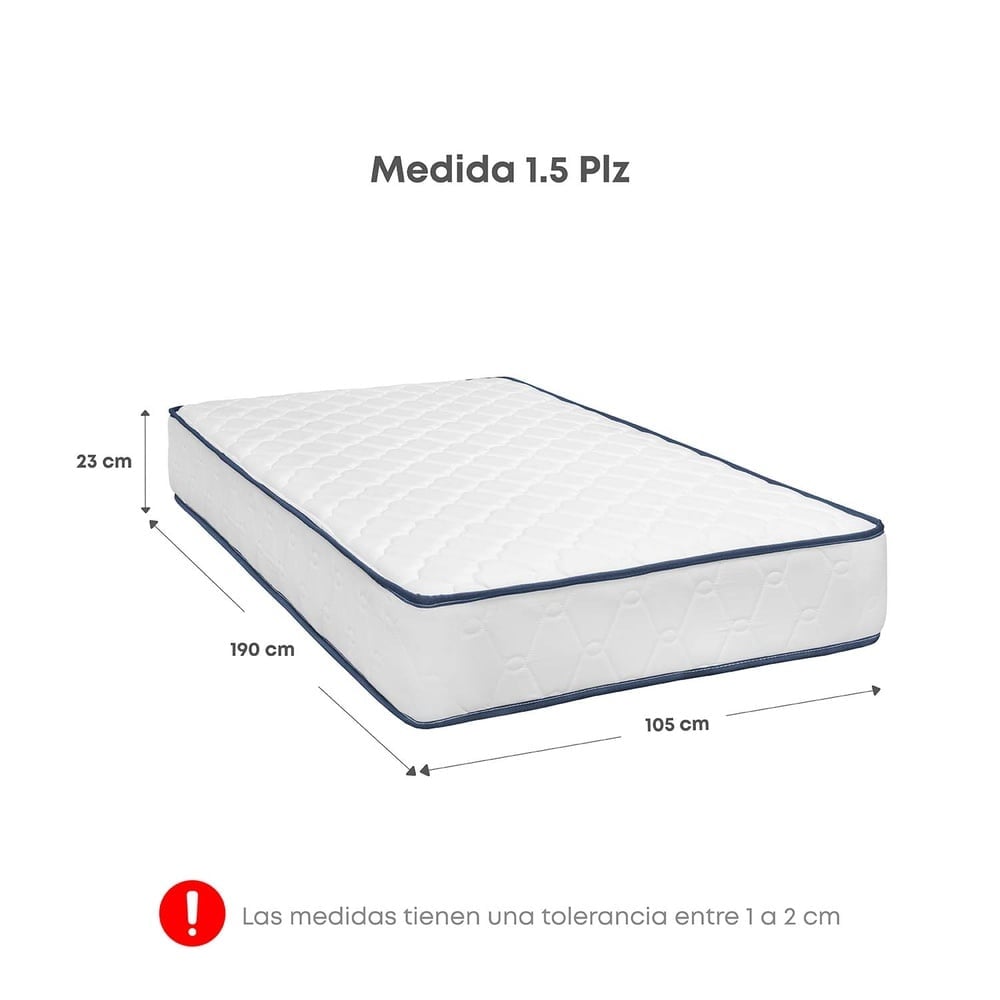 DORMITORIO AMERICANO FORLI SONIC 1.5 PLAZAS BLANCO - 5