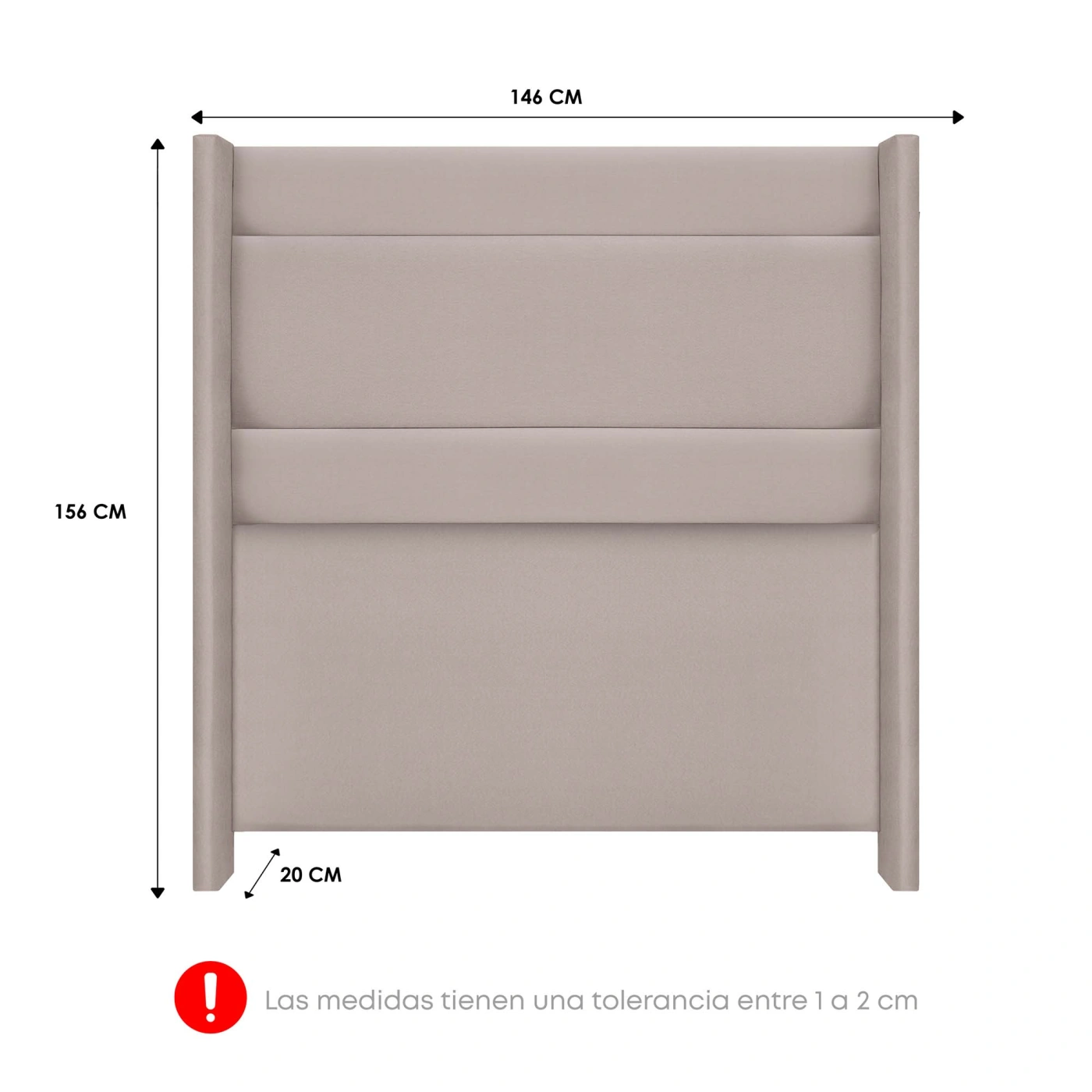DORMITORIO AMERICANO FORLI NIZA 2 PLAZAS + CABECERA DE LUXE LÍNEA + VELADOR - 9