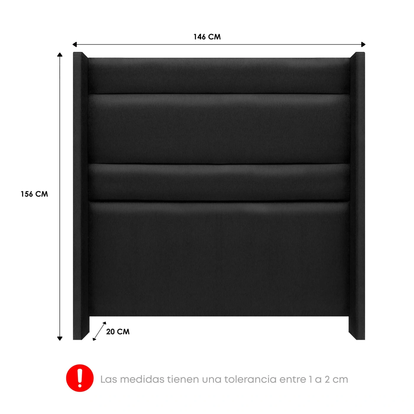 DORMITORIO AMERICANO FORLI NIZA 2 PLAZAS + CABECERA DE LUXE LÍNEA + VELADOR - 9