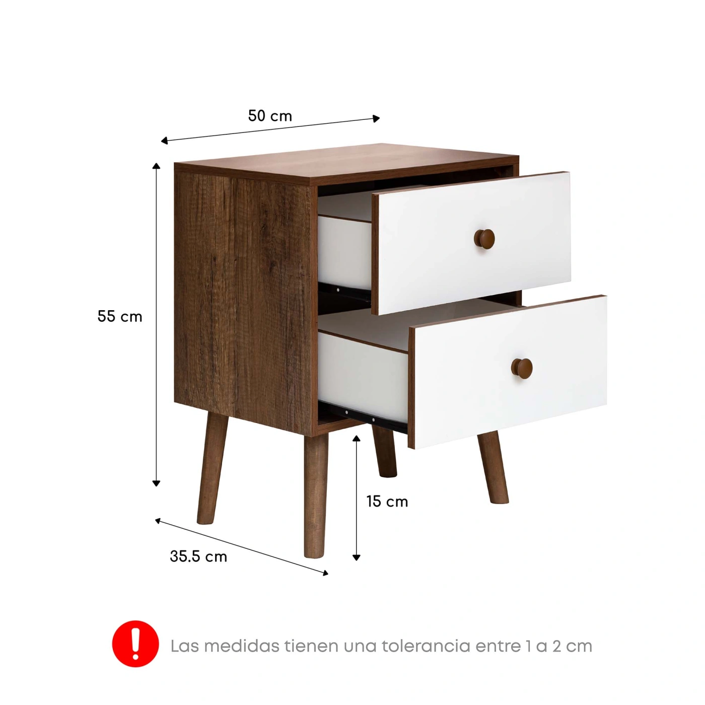 DORMITORIO AMERICANO FORLI NIZA KING + CABECERA DE LUXE LÍNEA + VELADOR - 8