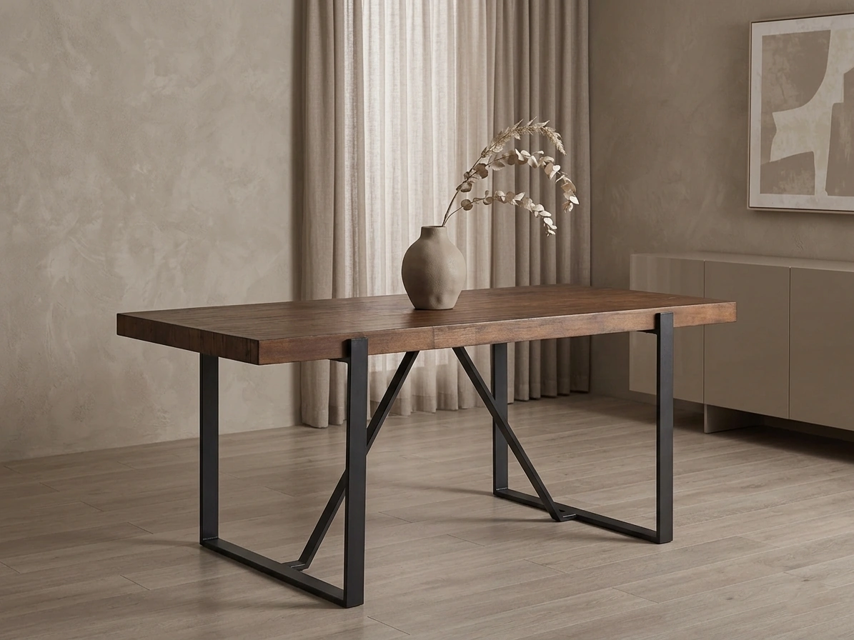 MESA DE COMEDOR RIPLEY HOME IRONBRIDGE 90X180 CM - 1