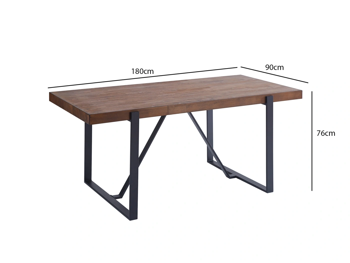 MESA DE COMEDOR RIPLEY HOME IRONBRIDGE 90X180 CM - 3