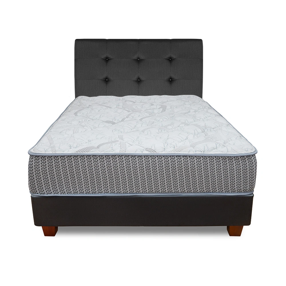 DORMITORIO DRIMER POCKET NOVO 2 PLAZAS GRIS OSCURO + POUF - 3