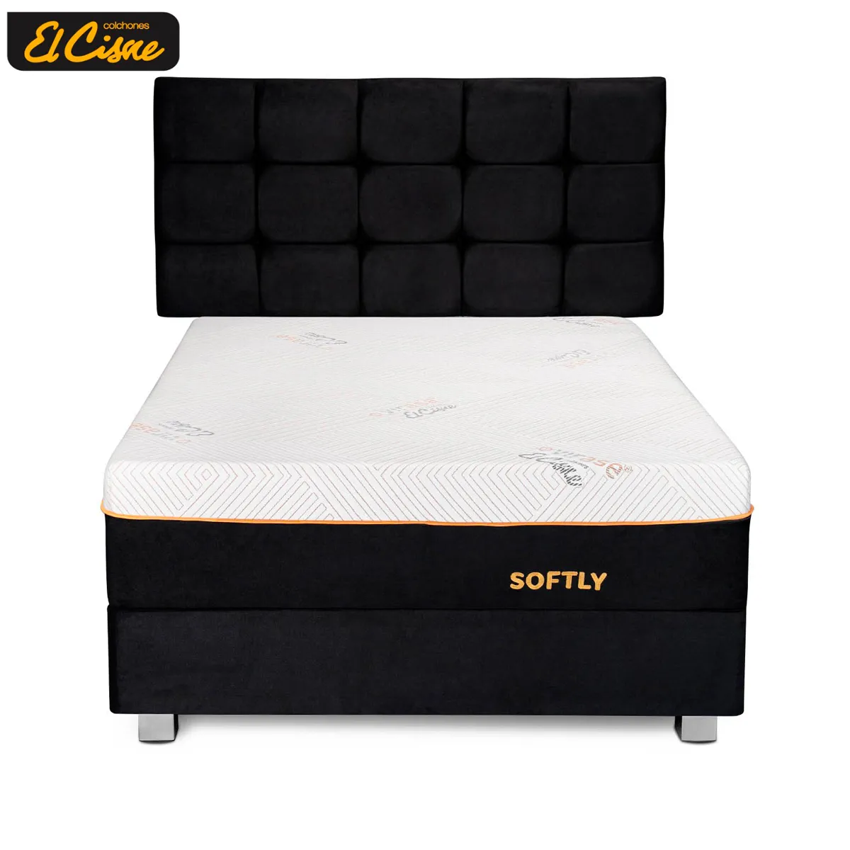DORMITORIO AMERICANO EL CISNE SCUARED SOFTLY 1.5 PLAZAS - 1