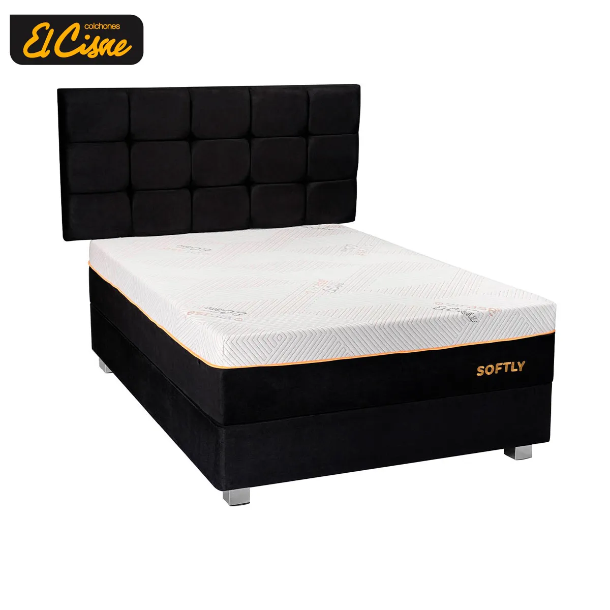DORMITORIO AMERICANO EL CISNE SCUARED SOFTLY 1.5 PLAZAS - 2
