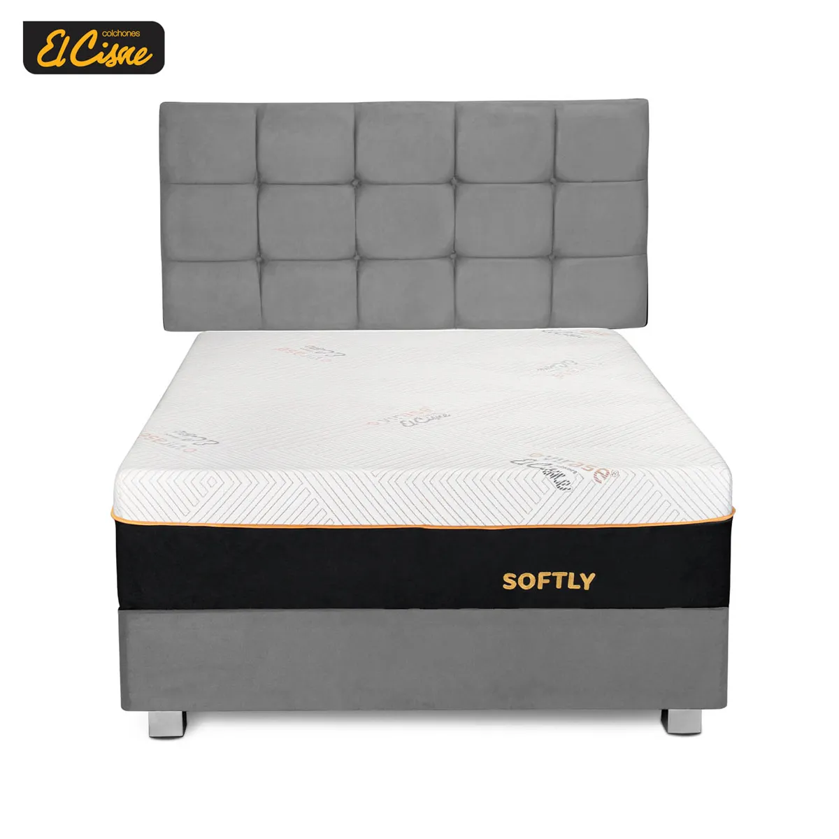 DORMITORIO AMERICANO EL CISNE SCUARED SOFTLY QUEEN - 1