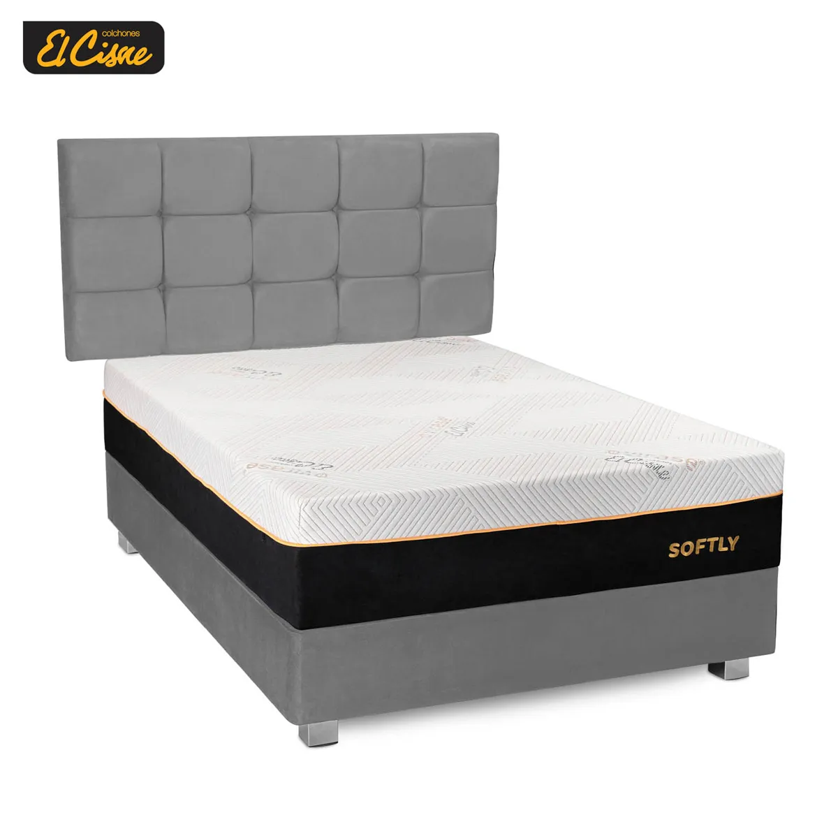 DORMITORIO AMERICANO EL CISNE SCUARED SOFTLY QUEEN - 2