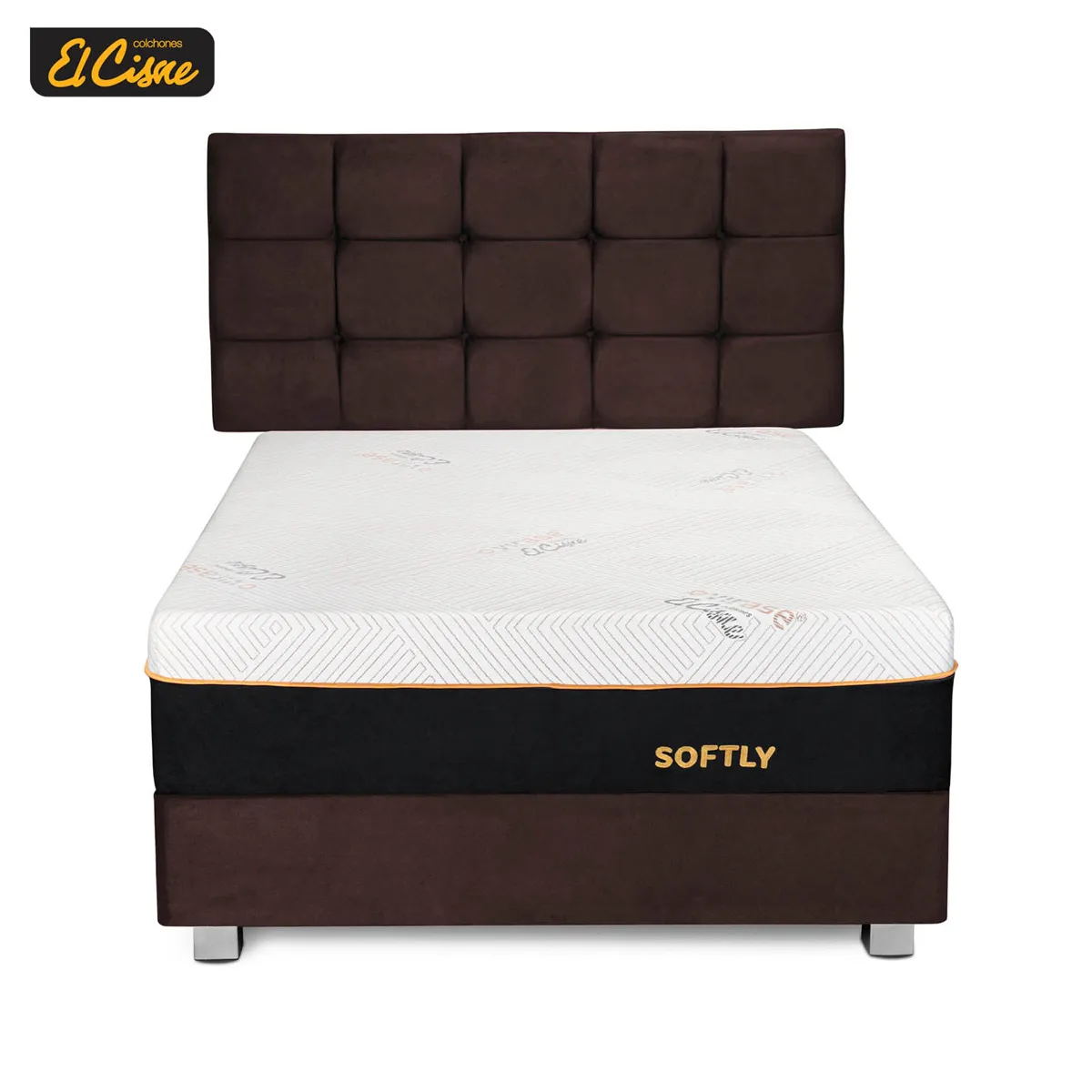 DORMITORIO AMERICANO EL CISNE SCUARED SOFTLY QUEEN - 1