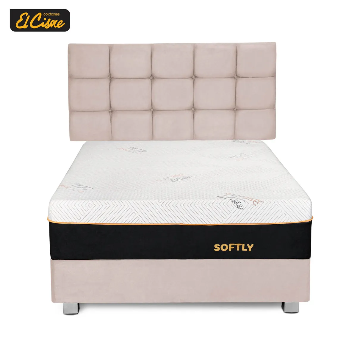 DORMITORIO AMERICANO EL CISNE SCUARED SOFTLY QUEEN - 1