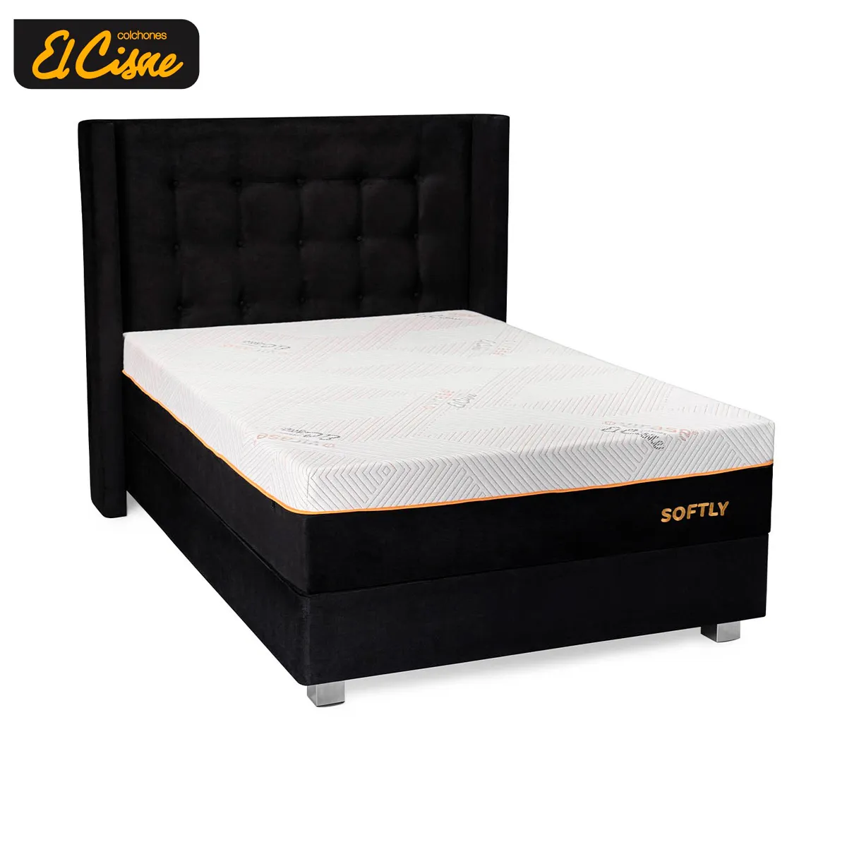 DORMITORIO AMERICANO EL CISNE HIPNOS SOFTLY 2 PLAZAS - 1