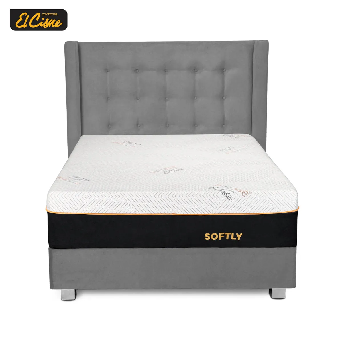 DORMITORIO AMERICANO EL CISNE HIPNOS SOFTLY KING - 2