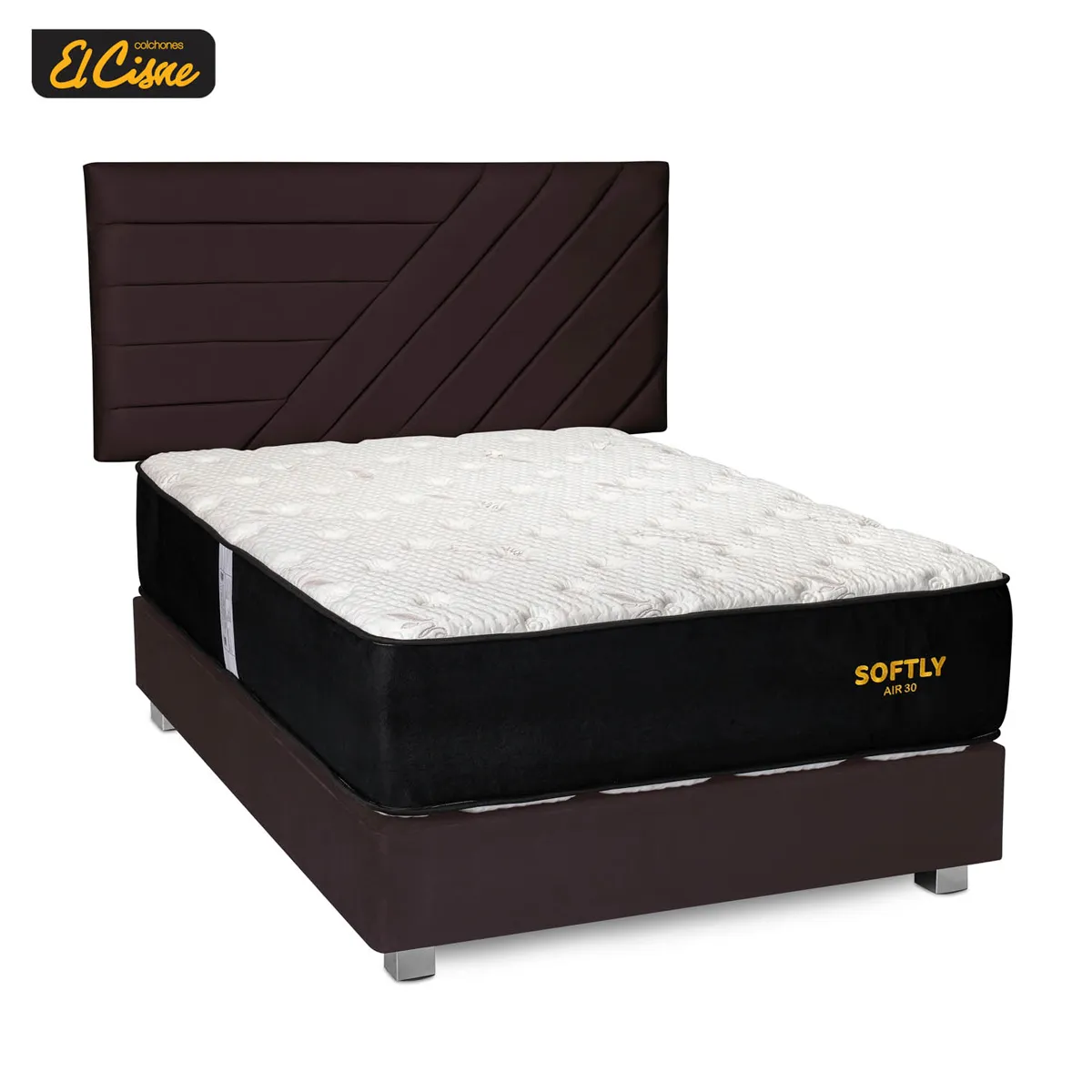 DORMITORIO AMERICANO EL CISNE STRIPES SOFTLY AIR30 1.5 PLAZAS - 1