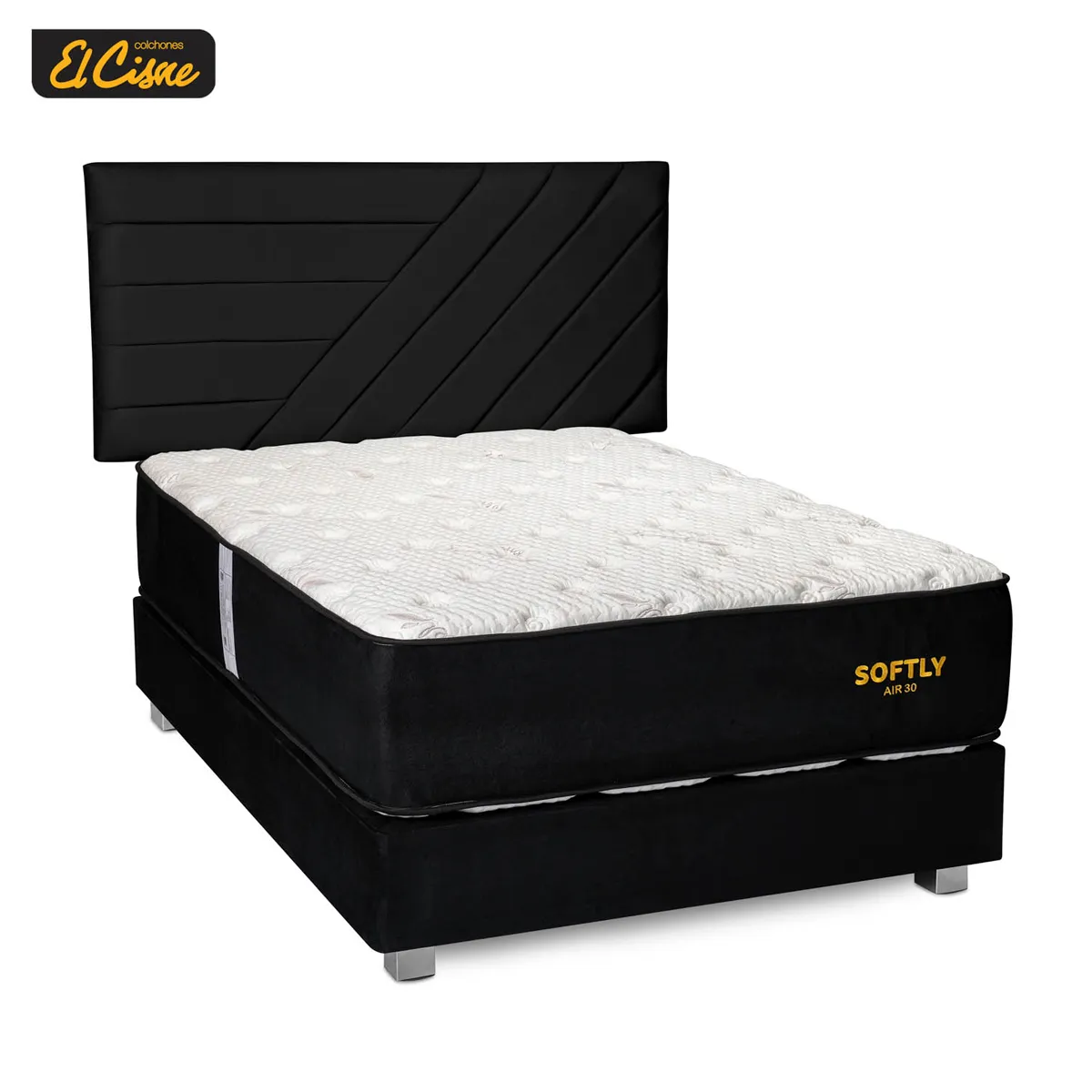 DORMITORIO AMERICANO EL CISNE STRIPES SOFTLY AIR30 2 PLAZAS - 1