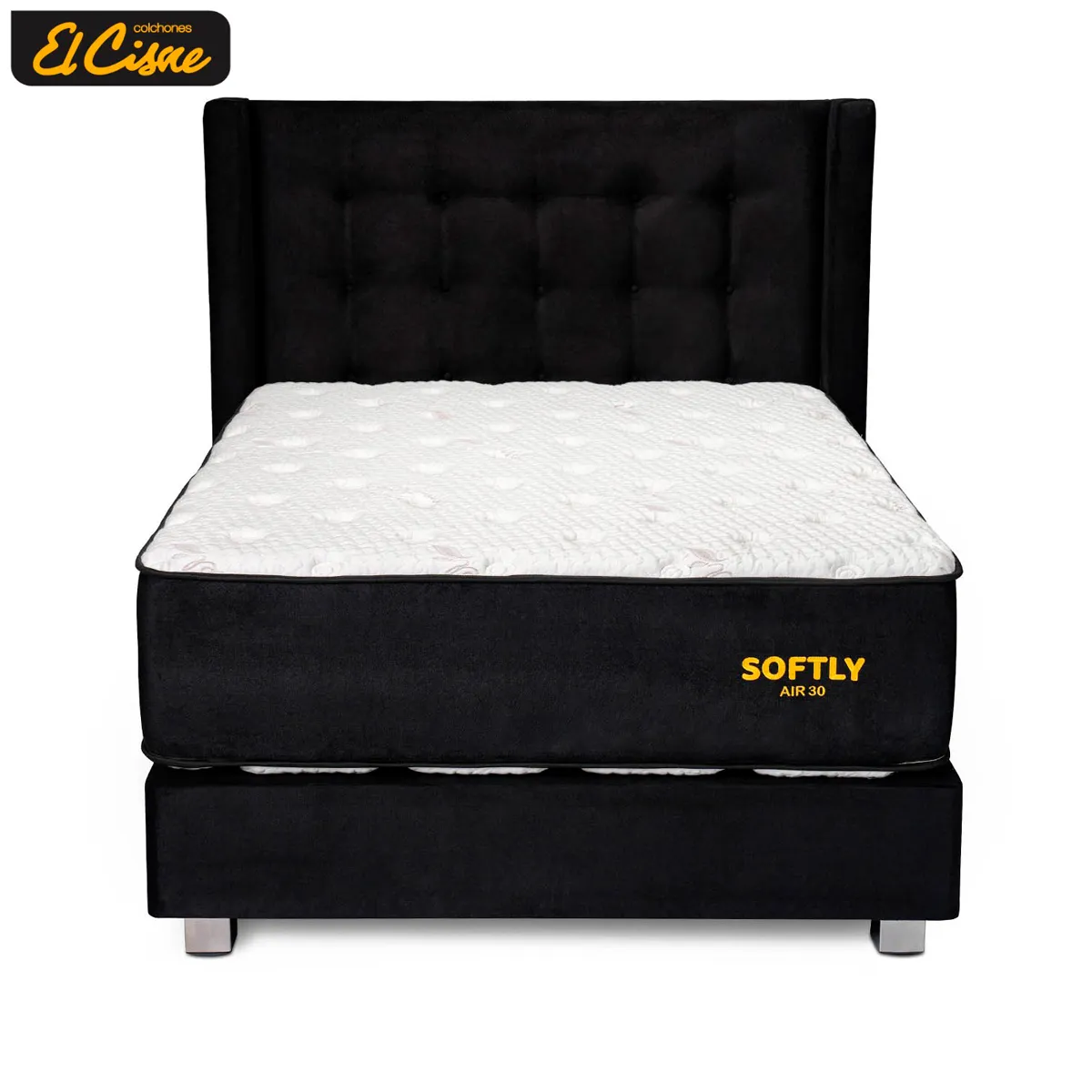 DORMITORIO AMERICANO EL CISNE HIPNOS SOFTLY AIR30 1.5 PLAZAS - 1