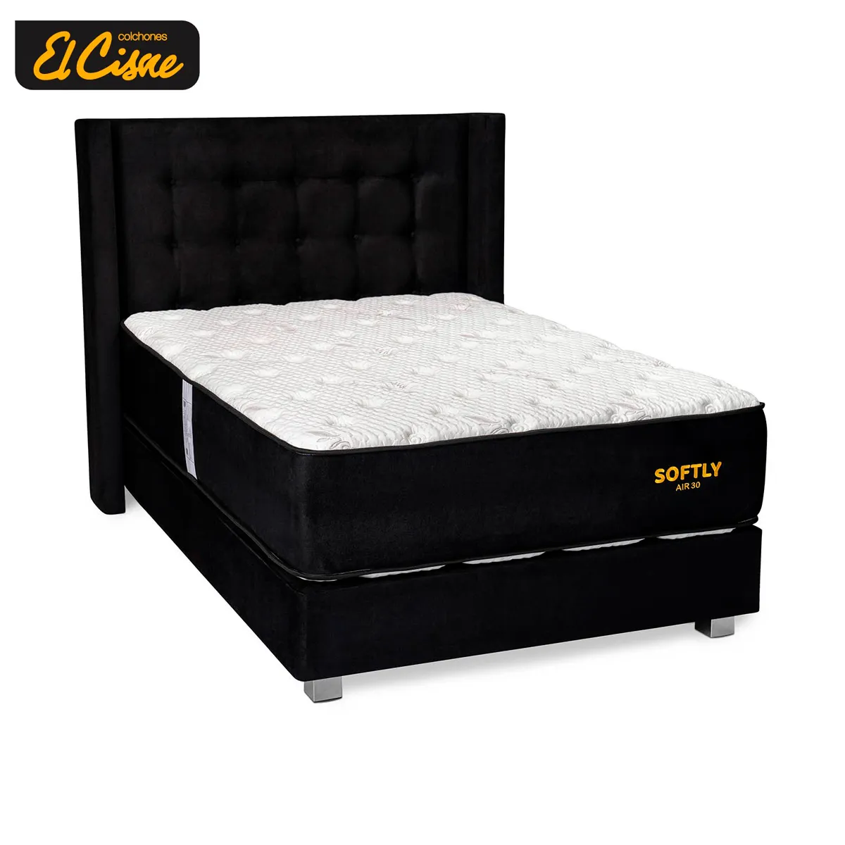 DORMITORIO AMERICANO EL CISNE HIPNOS SOFTLY AIR30 1.5 PLAZAS - 2