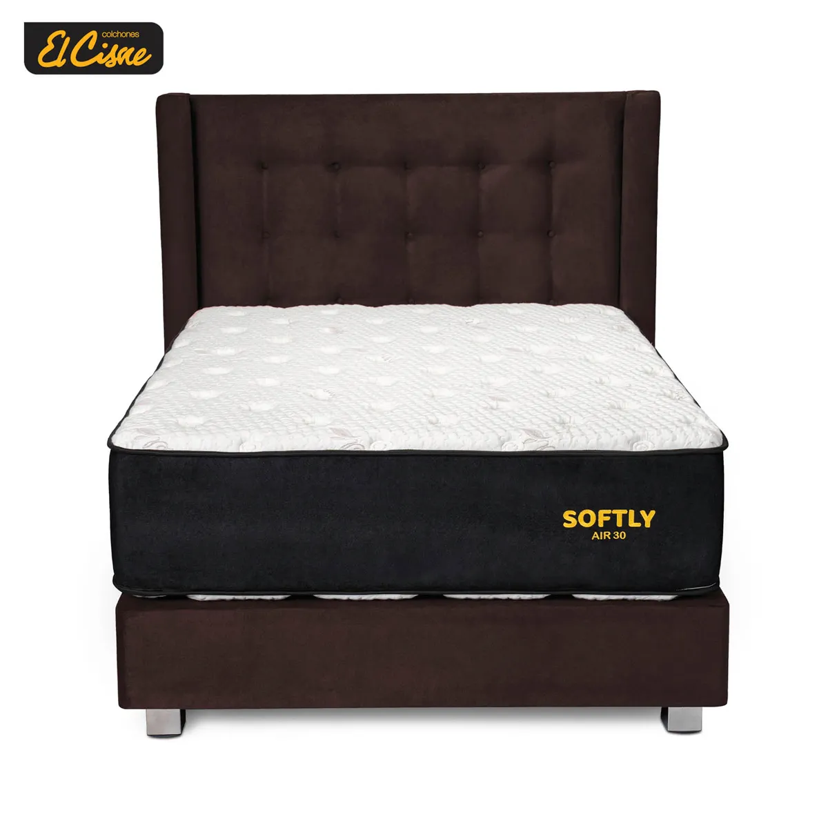 DORMITORIO AMERICANO EL CISNE HIPNOS SOFTLY AIR30 1.5 PLAZAS - 1