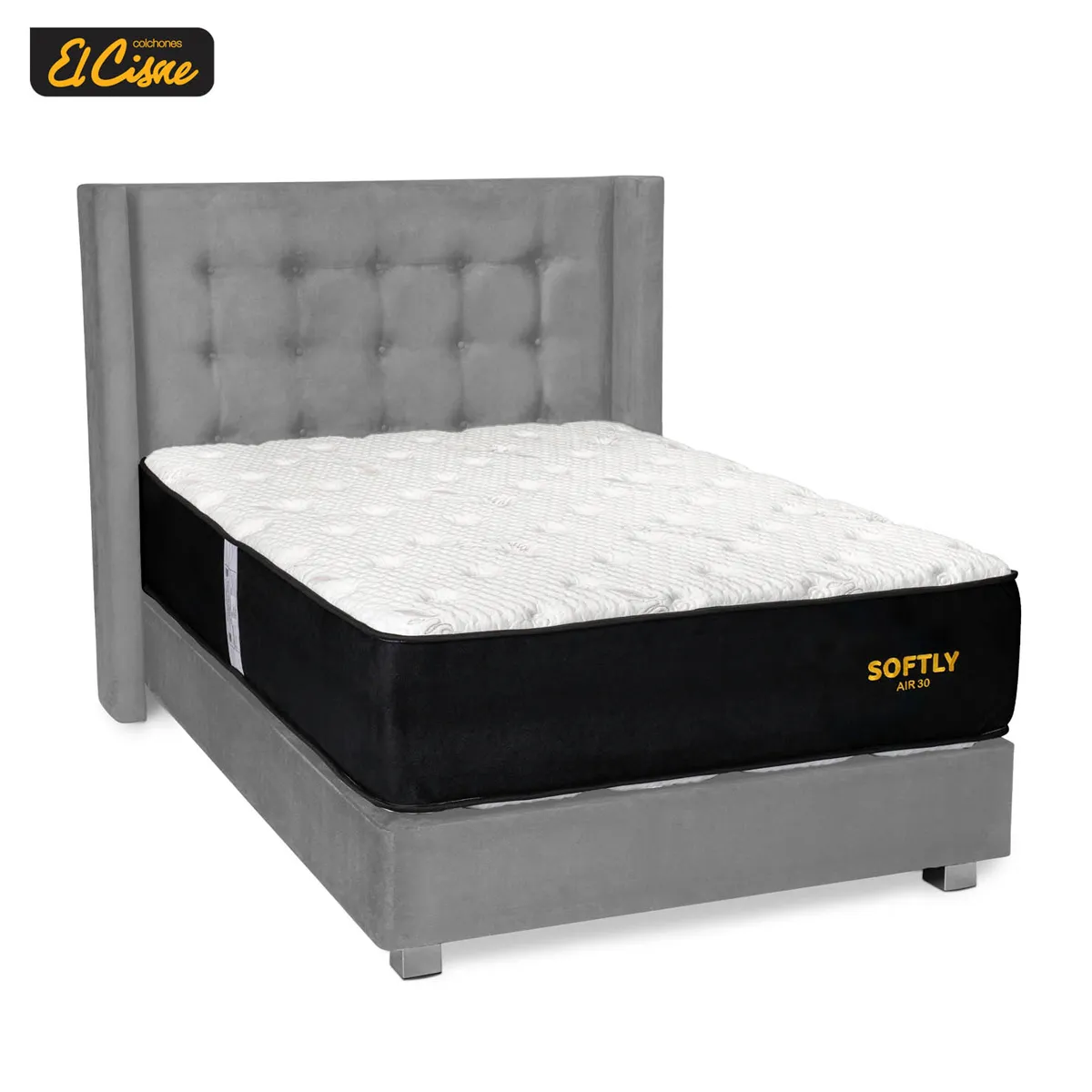 DORMITORIO AMERICANO EL CISNE HIPNOS SOFTLY AIR30 QUEEN - 2