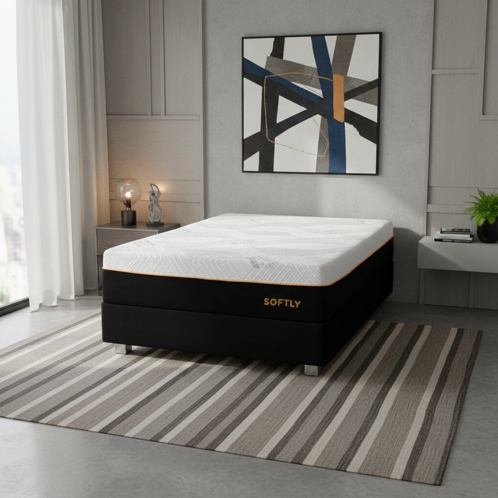 CAMA AMERICANA EL CISNE SOFTLY 2 PLAZAS BLANCO - 1