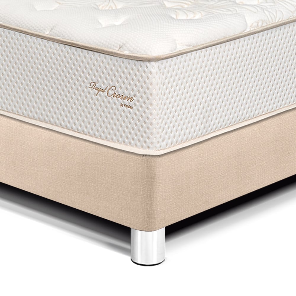 DORMITORIO PARAÍSO ROYAL CROWN KING + VELADORES MOON CHAMPAGNE + 2 ALMOHADAS VISCOELÁSTICAS - 2