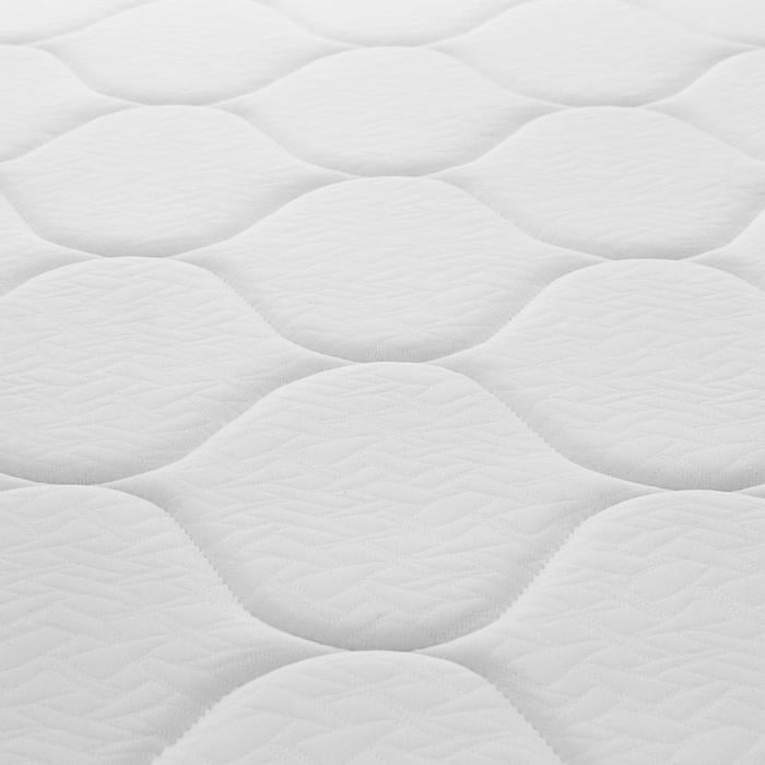 DORMITORIO AMERICANO FORLI POLARIS 2 PLAZAS CON CAJONES BEIGE + VELADORES - 6