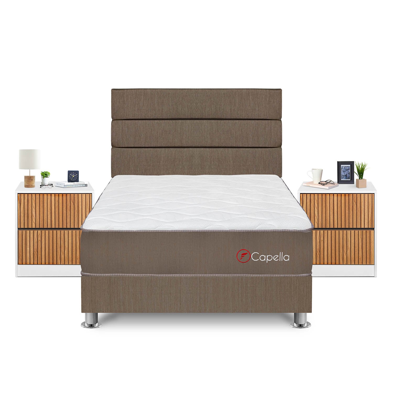 DORMITORIO AMERICANO FORLI CAPELLA 2 PLAZAS + VELADORES - 1