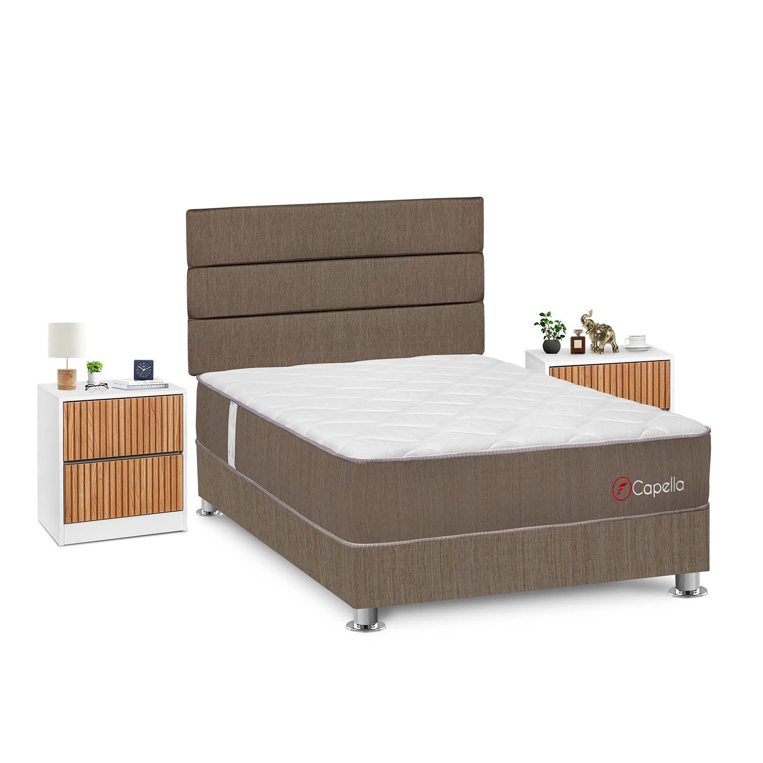 DORMITORIO AMERICANO FORLI CAPELLA 2 PLAZAS + VELADORES - 2