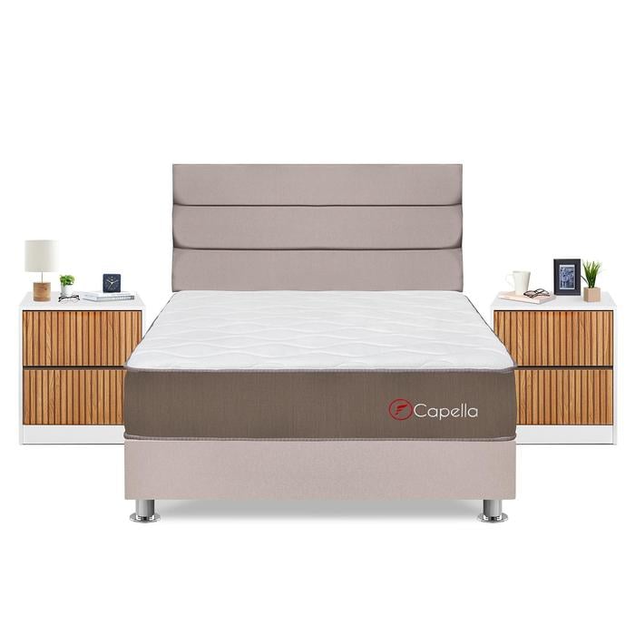 DORMITORIO AMERICANO FORLI CAPELLA QUEEN + VELADORES - 1