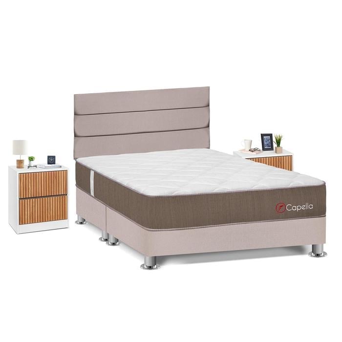 DORMITORIO AMERICANO FORLI CAPELLA QUEEN + VELADORES - 2