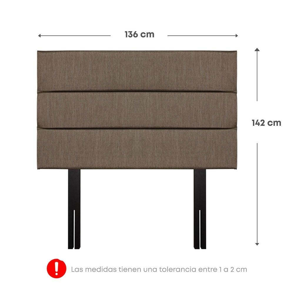 DORMITORIO AMERICANO FORLI BOREAL 2 PLAZAS + VELADORES - 6