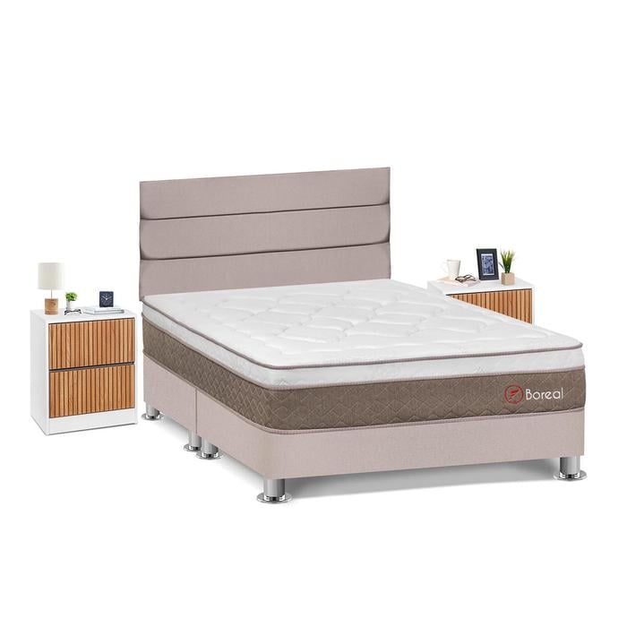 DORMITORIO AMERICANO FORLI BOREAL QUEEN + VELADORES - 2