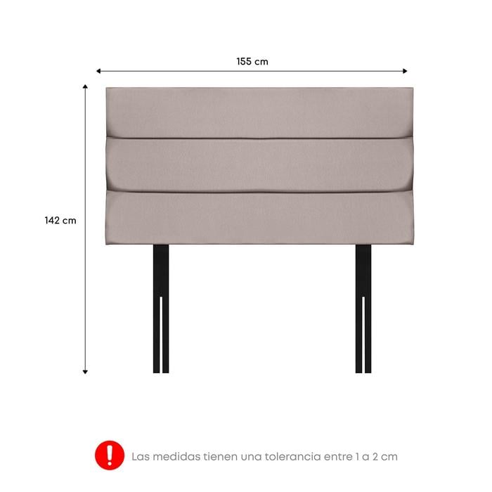 DORMITORIO AMERICANO FORLI BOREAL QUEEN + VELADORES - 8