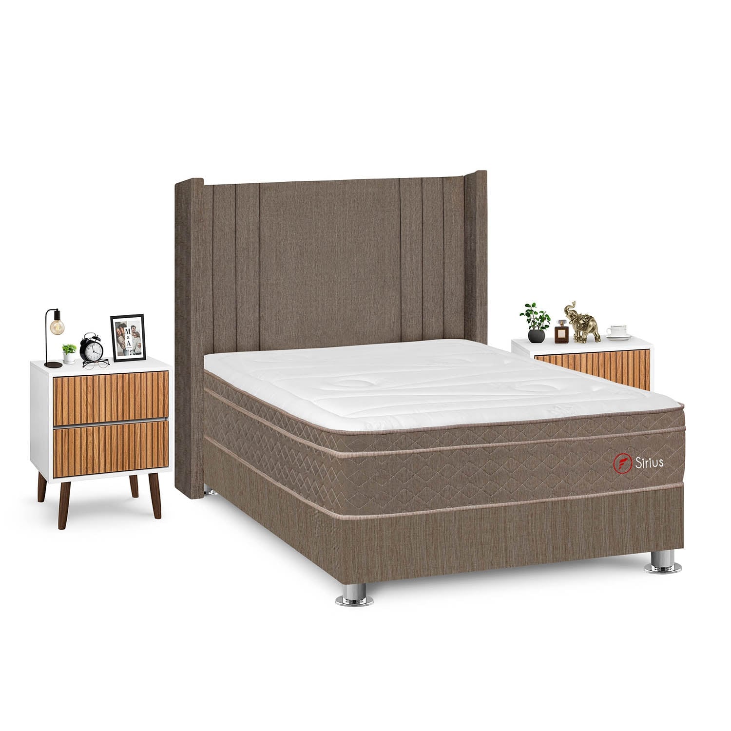 DORMITORIO AMERICANO FORLI SIRIUS 2 PLAZAS + VELADORES - 2