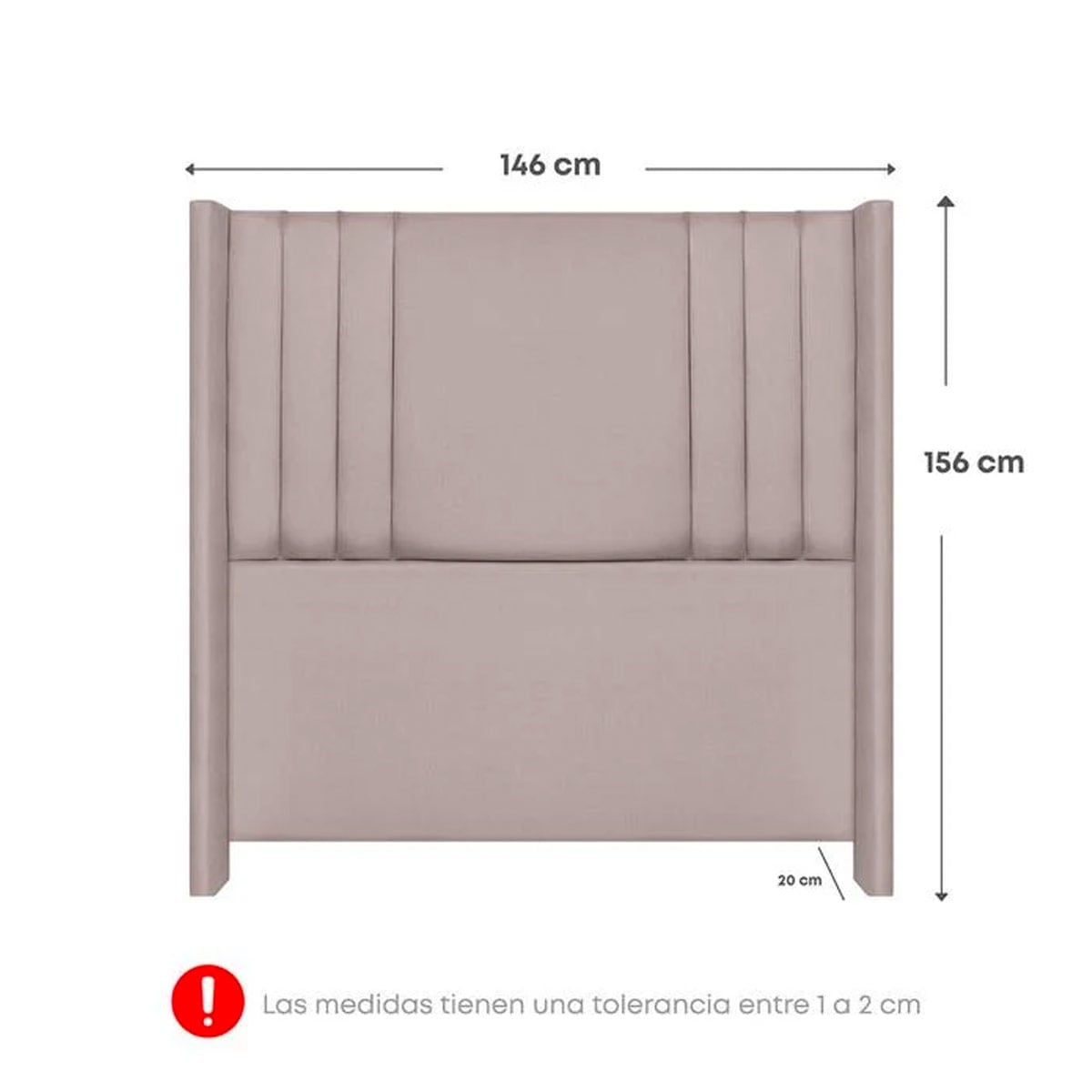 DORMITORIO FORLI SIRIUS 2 PLAZAS BEIGE + VELADORES - 7