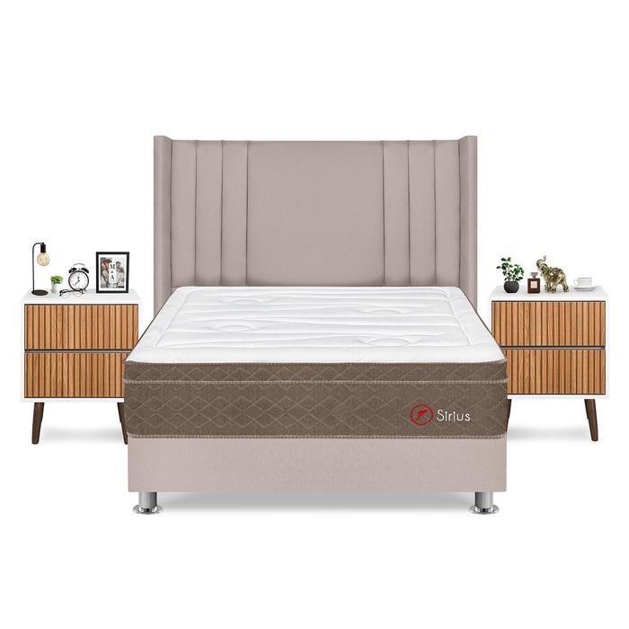 DORMITORIO AMERICANO FORLI SIRIUS QUEEN + VELADORES - 1