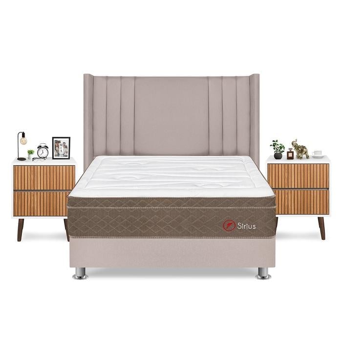 DORMITORIO AMERICANO FORLI SIRIUS KING + VELADORES - 1