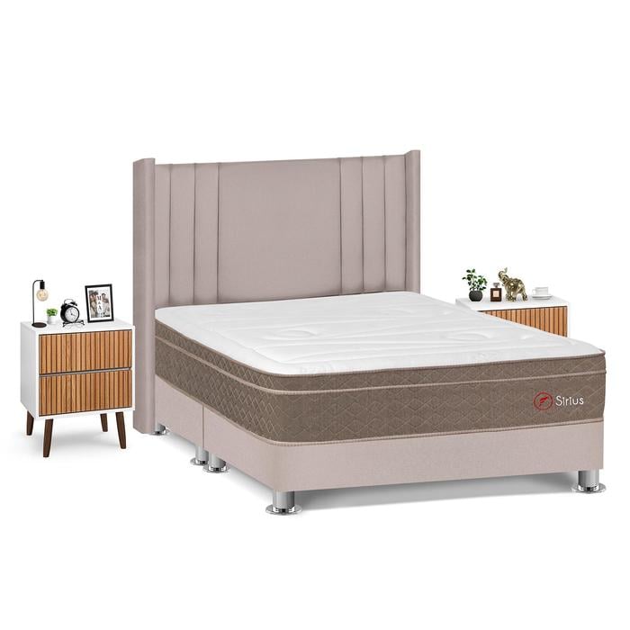 DORMITORIO AMERICANO FORLI SIRIUS KING + VELADORES - 2