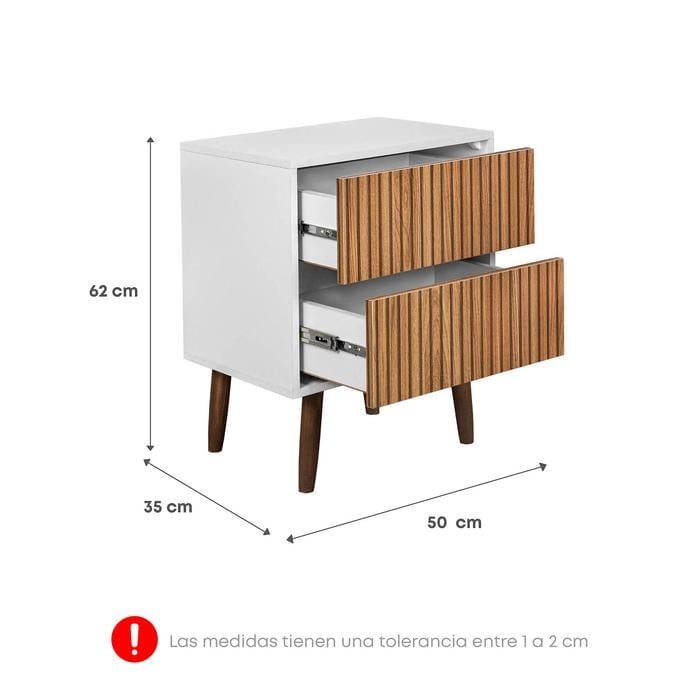 DORMITORIO AMERICANO FORLI SIRIUS KING + VELADORES - 8