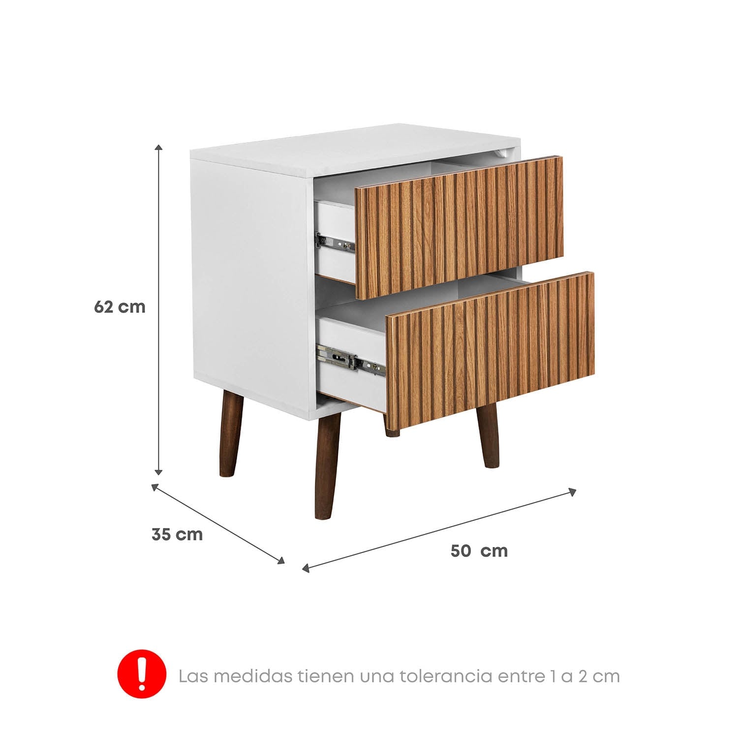 DORMITORIO AMERICANO FORLI GOLDEN KING + VELADORES - 8