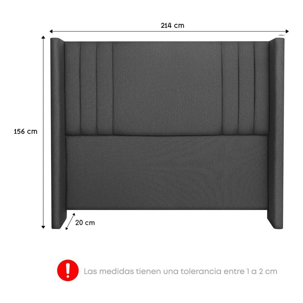 DORMITORIO AMERICANO FORLI PLATINIUM KING + VELADORES - 7