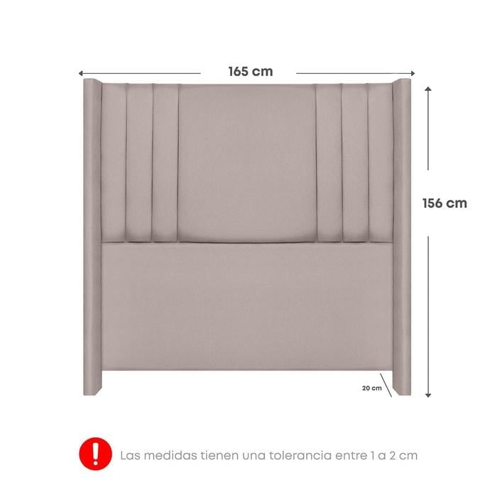 DORMITORIO AMERICANO FORLI PLATINIUM QUEEN + VELADORES - 8