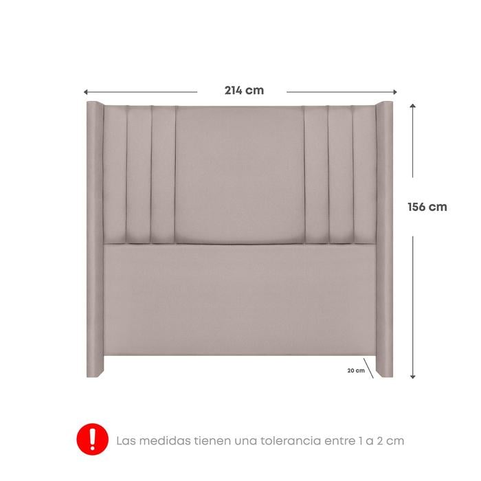 DORMITORIO AMERICANO FORLI PLATINIUM KING + VELADORES - 7