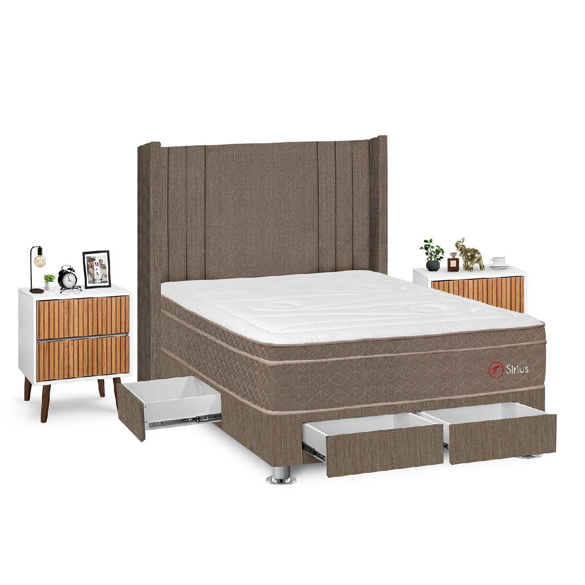 DORMITORIO FORLI SIRIUS 2 PLAZAS + VELADORES - 2
