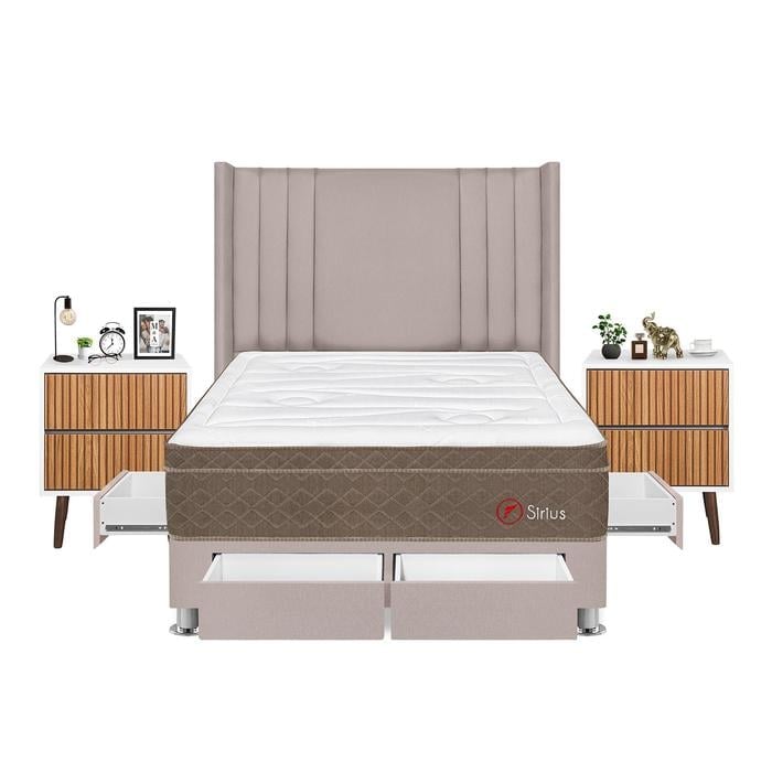 DORMITORIO FORLI SIRIUS 2 PLAZAS + VELADORES - 1