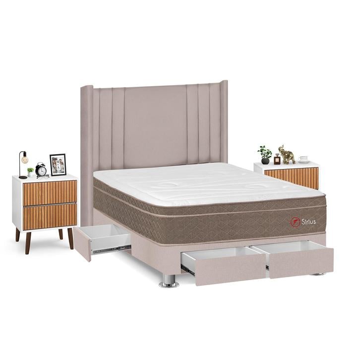 DORMITORIO FORLI SIRIUS 2 PLAZAS + VELADORES - 2