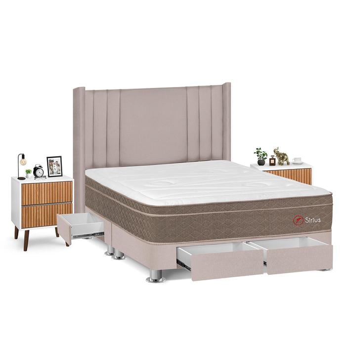 DORMITORIO FORLI SIRIUS QUEEN + VELADORES - 2