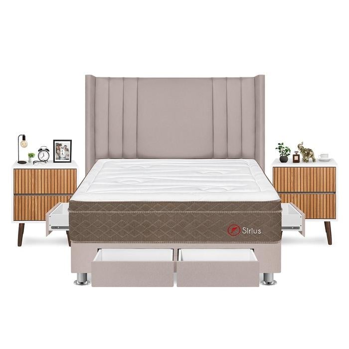 DORMITORIO FORLI SIRIUS KING + VELADORES - 1